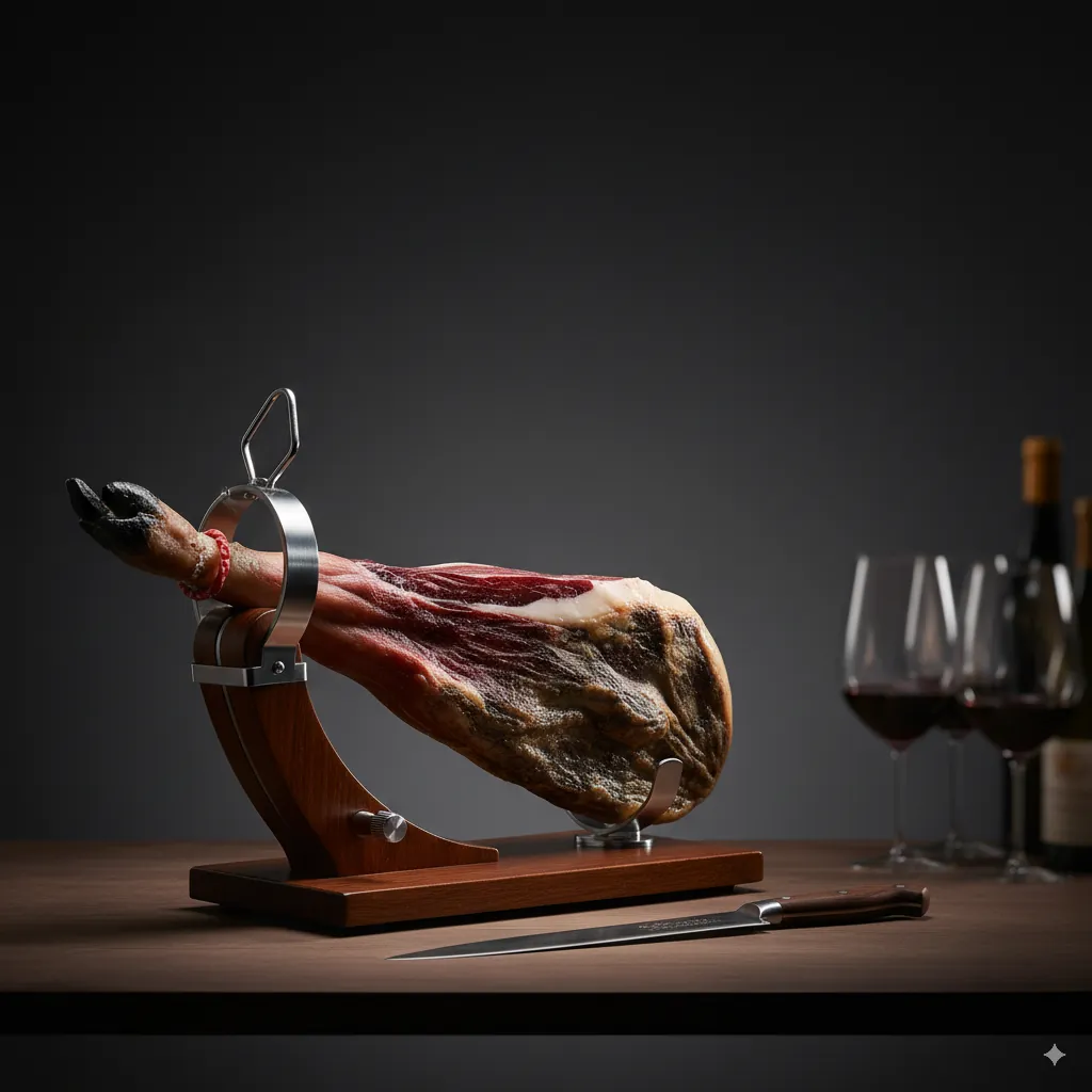 El jamón ibérico agradece bebidas con acidez, burbuja fina o amargor ligero que limpien el paladar sin tapar el umami.