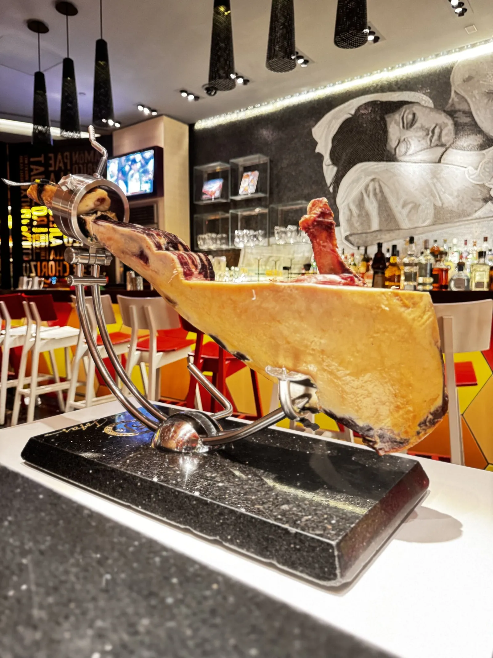 Emplatado de jamón ibérico al corte
