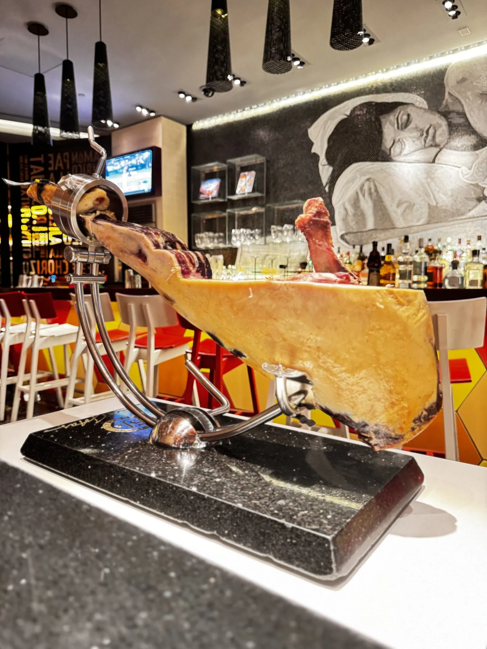 Emplatado de jamón ibérico al corte