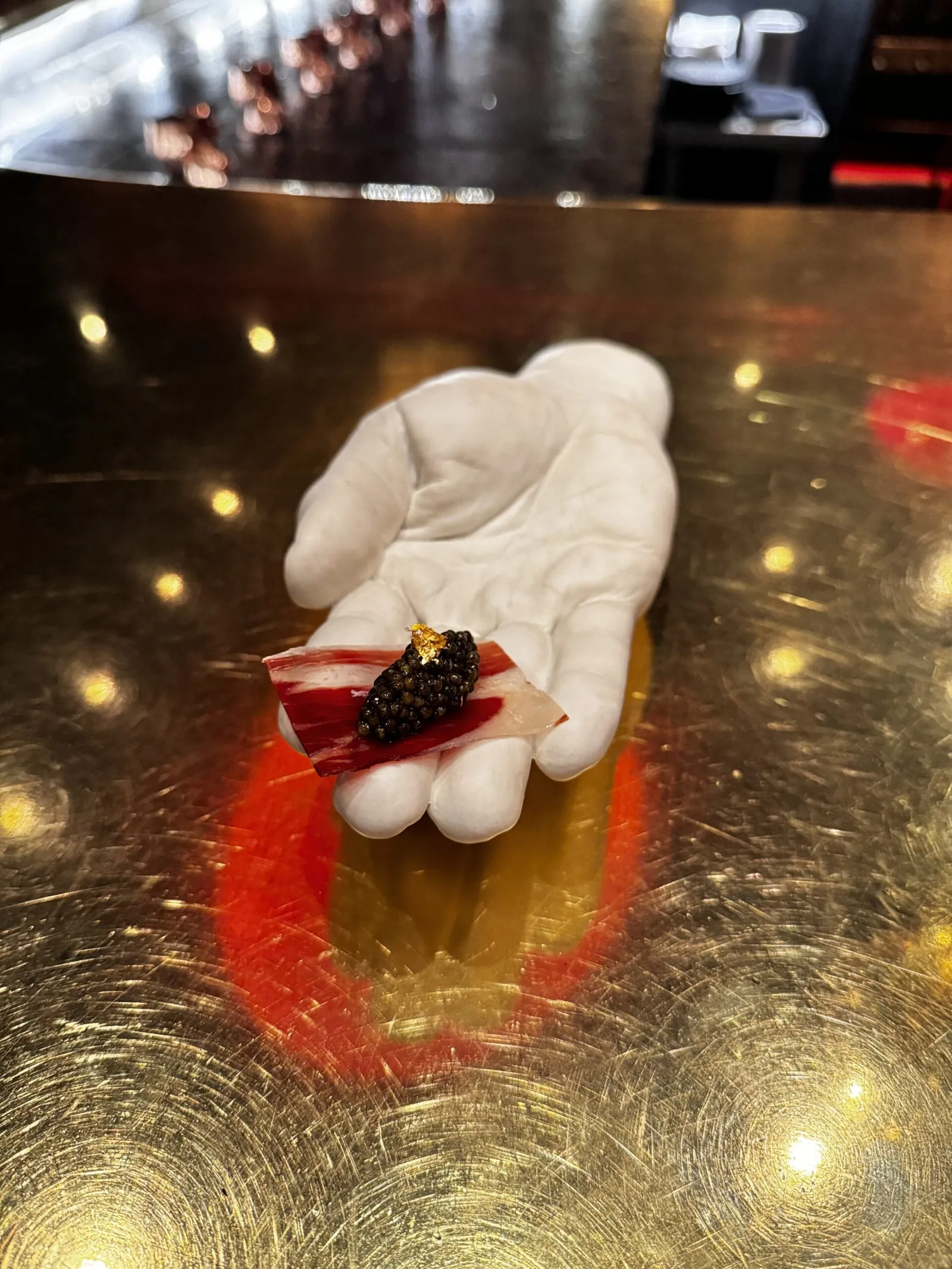 Emplatado de jamón ibérico al corte